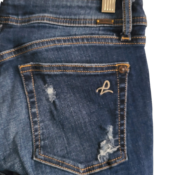 DL1961 Florence Instasculpt Buckley Distressed Skinny Jeans 2428 Women's Size 25 - Picture 6 of 16